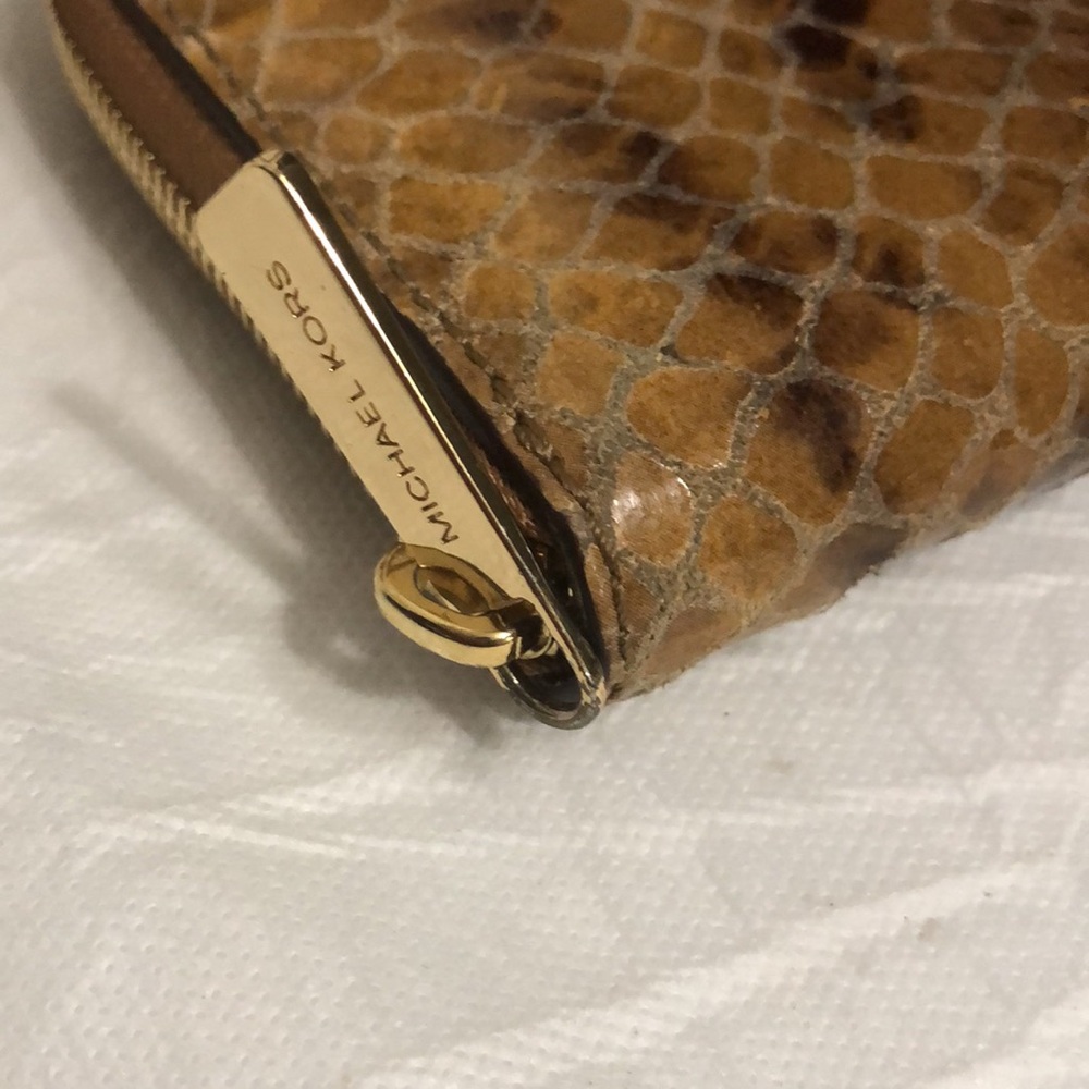Michael Kors Python Embossed Leather Wallet - Picture 8 of 10
